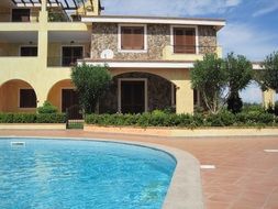 pool near the house