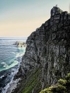 Cape Point from cliff in South Africa