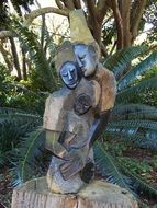 African statue in a park