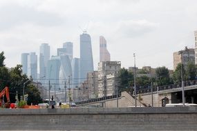 Moscow city on the river Russia