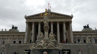 Austrian Parliament Building in Vienna