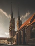 cathedral towers Wroclaw