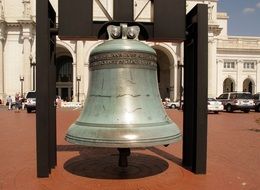 Liberty Bell at the central train station in Washington, DC