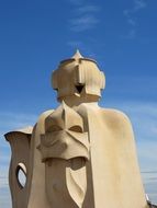 details of casa mila in Barcelona