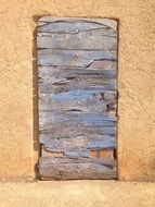 Wooden French door on the facade