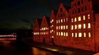 Lubeck at night