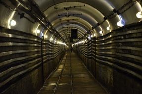 long underground corridor in Schoenenbourg