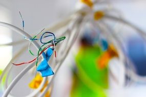 Colorful electrical wires