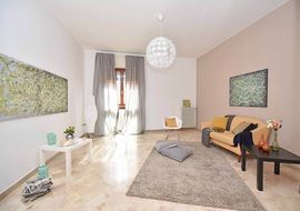 white modern interior of a living room