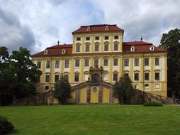 red castle in the Czech Republic