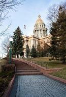 walkway downtown in colorado