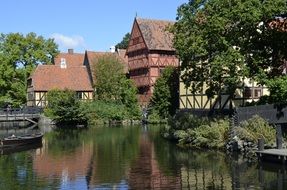 picturesque city Aarhus in Denmark