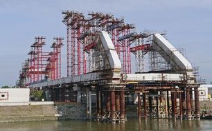 Danube Bridge in serbia