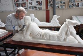 Sculpture made of marble
