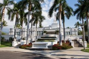 Beautiful architecture of Kona Hawaii Ids Temple