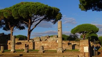 ancient ruins in Italy