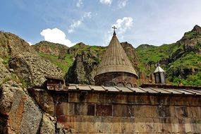 monastery near the mountains in Armenia