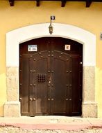 wooden door in Antigua