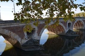 stone arch bridge over the canal