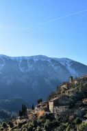mountain village in france