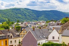 roofs of houses of the German city