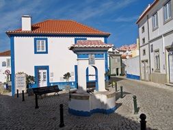 old house with white walls in portugal