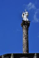 unicorn as a sculpture in the city of Aberdeen