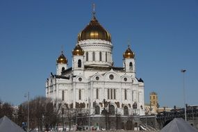 christ the savior cathedral in winter