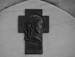 Black religion cross