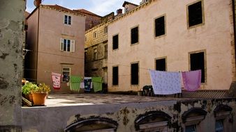 buildings in the old town of Dubrovnik, Croatia