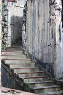 old building stairs demolition