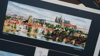 Prague bridge Czech Republic old town