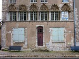 medieval dilapidated house