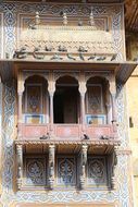 facade of the city palace, India, Jaipur