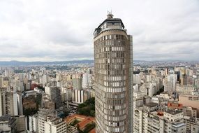 glass skyscraper in San Paolo, Italy