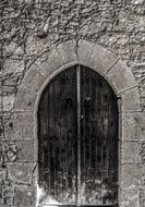 door on a medieval monastery