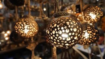 Beautiful coconut lamps