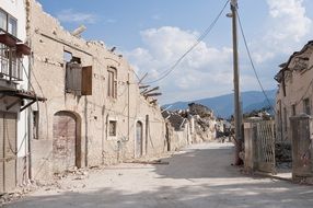 Earthquake destructions