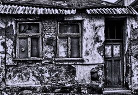 ruined rural house