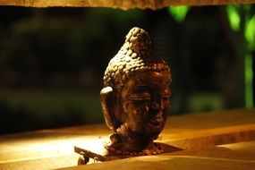 buddhist traditional shrine on a blurred background