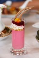 pink cream and fruit cocktail in South Africa