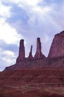 monuments on a hill in arizona