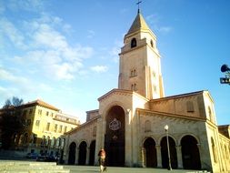 church with a spire in asturias