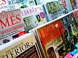magazines in the newsstand