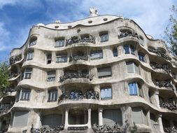 beautiful casa mila in barcelona