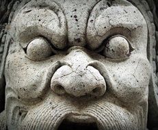 giant face in Thailand