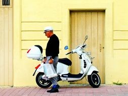 famous Vespa scooter, malta