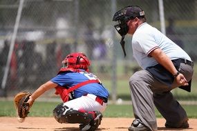 baseball player and referee