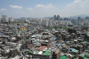 Aerial view of Seoul