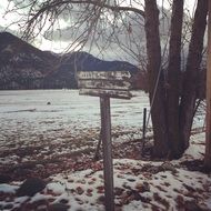 oregon winter countryside